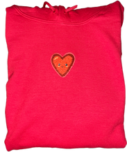 Load image into Gallery viewer, Fuzzy Red Heart Hoodie
